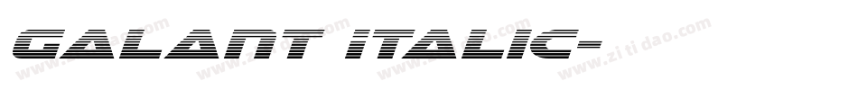 Galant Italic字体转换